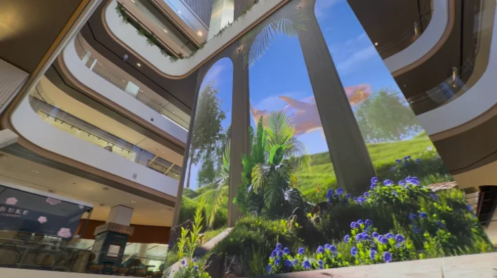 LED media landmark installation by elTOV