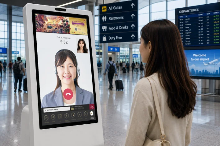 AI chatbot and virtual assistant display by elTOV