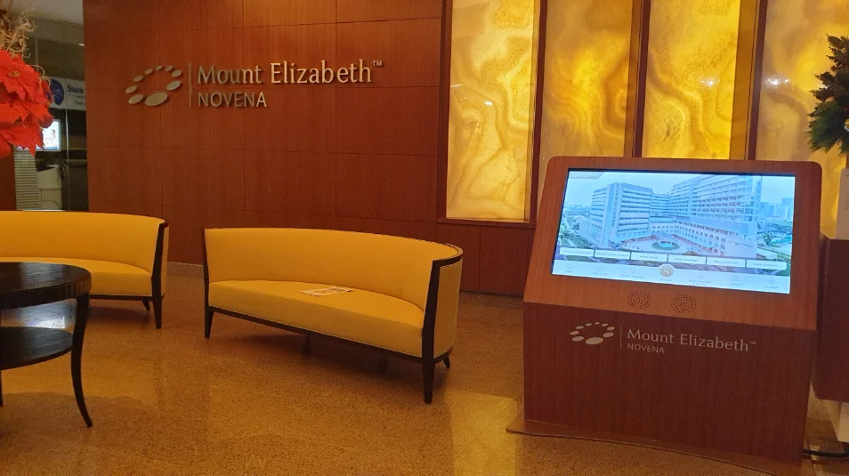 elTOV digital signage and wayfinding deployment in a hospital environment