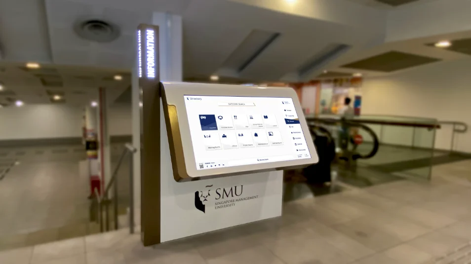 elTOV digital signage and wayfinding deployment in an institution environment