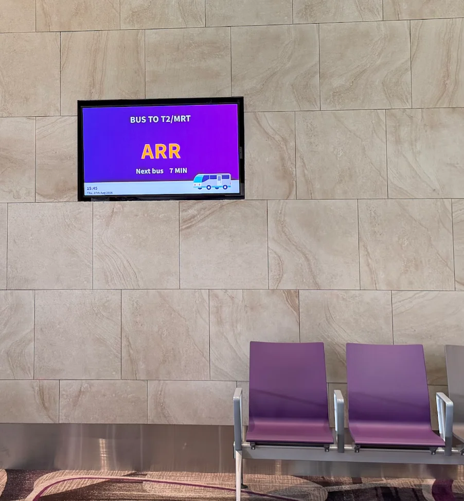 elTOV smart space software and AI in operation on a venue display